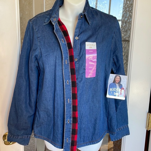 Lined Denim Top - Picture 1 of 5